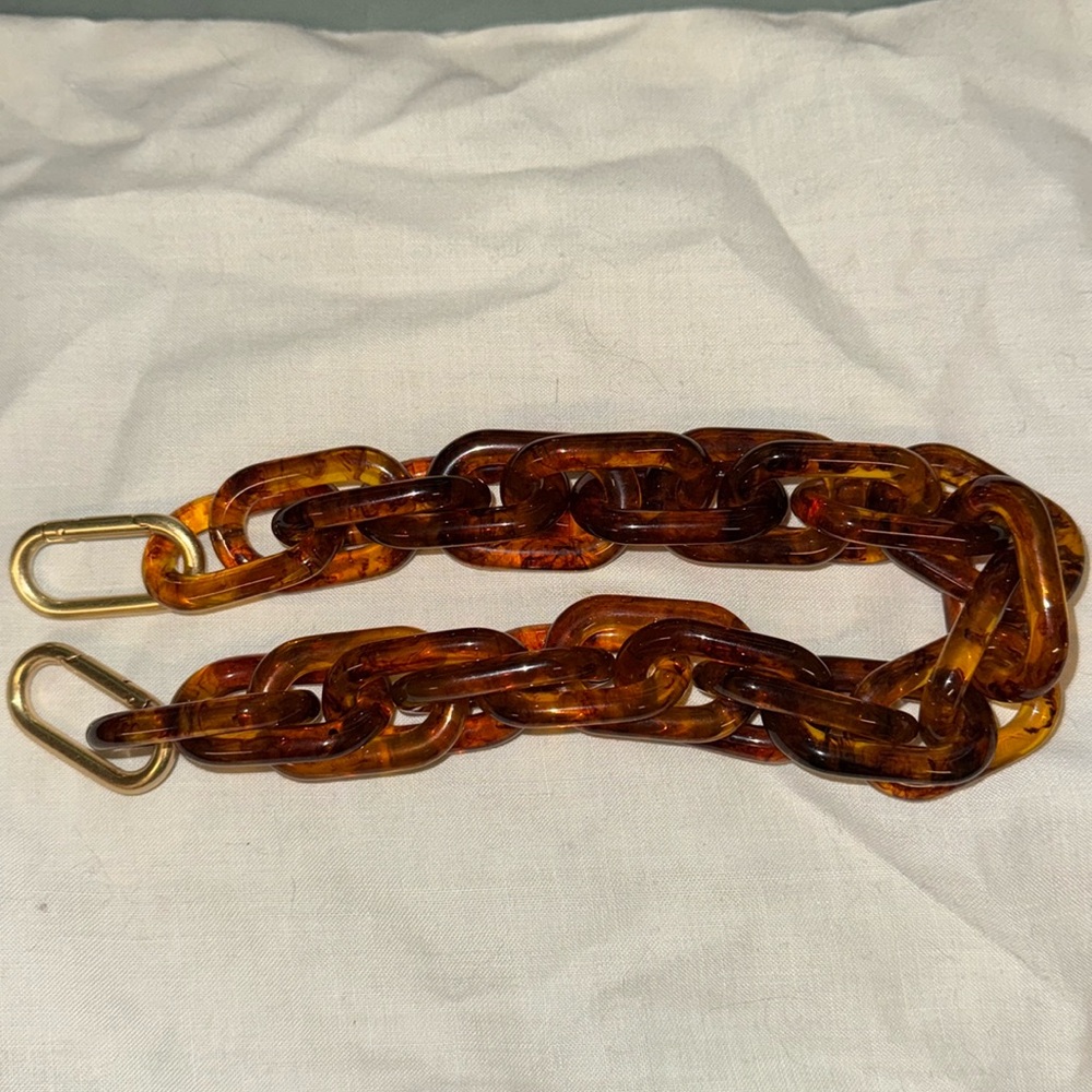 Clare V Tortoise Resin Strap